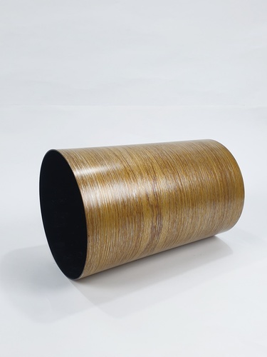 ICLEAN ถังขยะกลม 8 ลิตร รุ่น TG51717 ขนาด 20x20x29.8ซม. ลายไม้