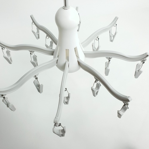 SAKU ห่วงตากผ้า 16 ตัวหนีบ ขนาด 42x29.5x26ซม. รุ่น TG52212 สีขาว พับเก็บได้