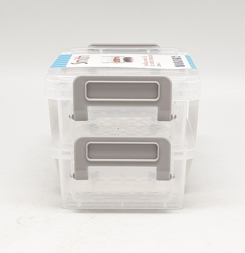 SMITH กล่องชั้นอเนกประสงค์ 2 ชั้น ขนาด 12.2x8.2x7.5ซม. รุ่น TG54865 สีใส