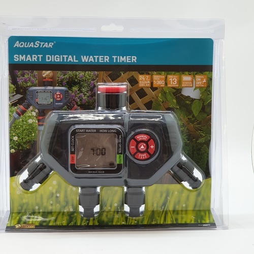Aquarstar เครื่องตั้งเวลารดน้ำระบบดิจิตอล 4ทาง รุ่น 25577