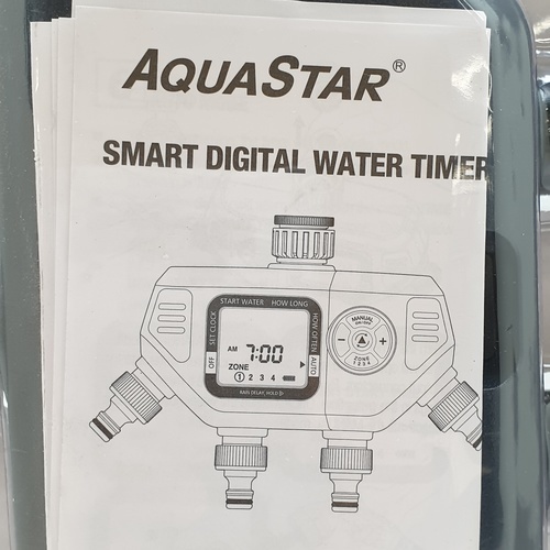Aquarstar เครื่องตั้งเวลารดน้ำระบบดิจิตอล 4ทาง รุ่น 25577