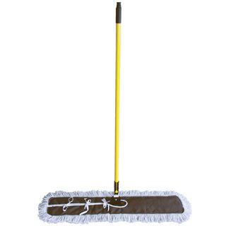 ICLEAN ม็อปดันฝุ่น 48นิ้ว ด้ามเหล็กเคลือบ รุ่น YM3060-48 ขนาด 20x123x140 cm. สีเหลือง