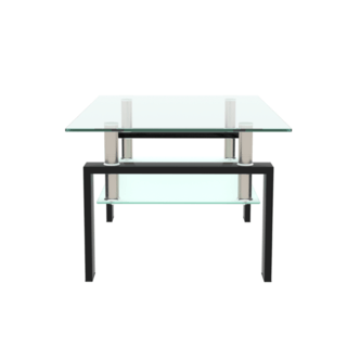 DELICATO โต๊ะกลางหน้ากระจก ขนาด 100x60x45ซม. MATCH