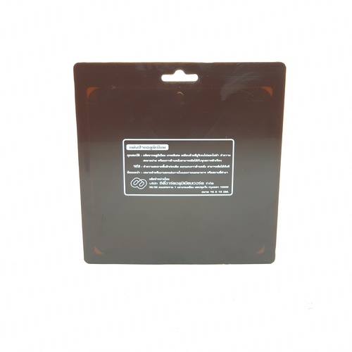ป้ายอลูฯ SGB9101-53(สวมแว่นนิรภัย สีทอง ขนาด 15x15 ซม.)