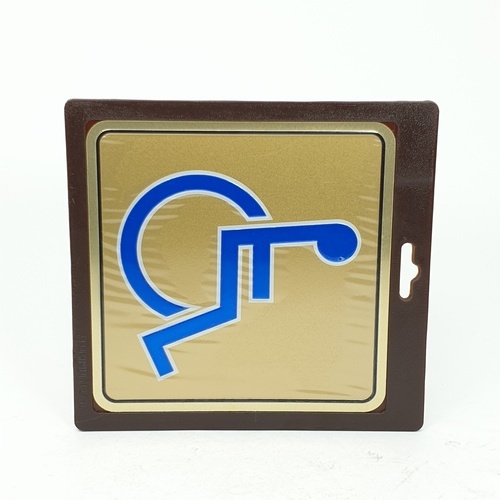 ป้ายอลูฯ SGB9101-74(คนพิการ สีทอง ขนาด 15x15 ซม.)