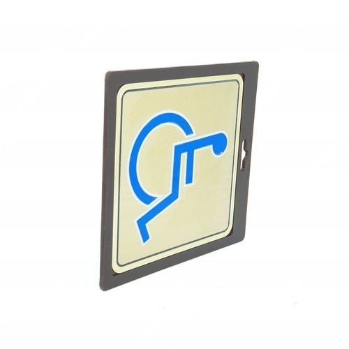 ป้ายอลูฯ SGB9101-74(คนพิการ สีทอง ขนาด 15x15 ซม.)