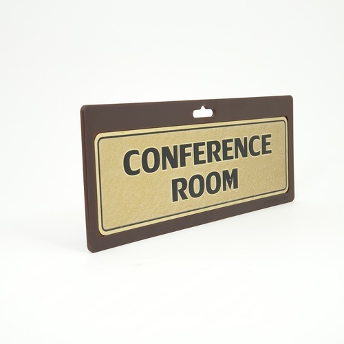 ป้ายอลูฯ SGB9101-76(CONFERENCE สีทอง ขนาด 7.5x25 ซม.)