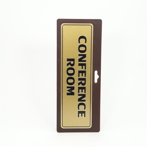 ป้ายอลูฯ SGB9101-76(CONFERENCE สีทอง ขนาด 7.5x25 ซม.)