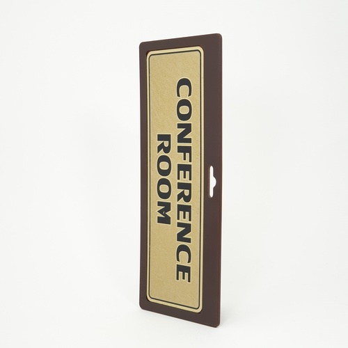 ป้ายอลูฯ SGB9101-76(CONFERENCE สีทอง ขนาด 7.5x25 ซม.)