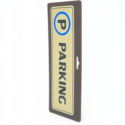 ป้ายอลูฯ SGB9101-77(PARKING สีทอง ขนาด 7.5x25 ซม.)