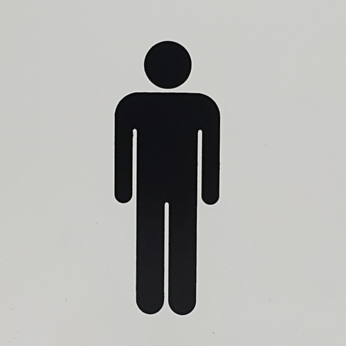 ป้ายPP SGB1101-03 ห้องน้ำชาย ขนาด 10x10 ซม.