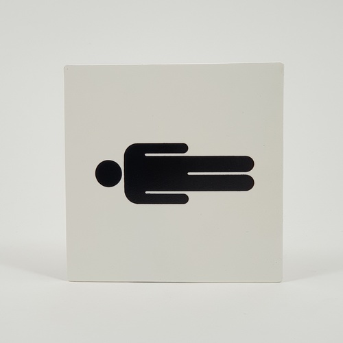 ป้ายPP SGB1101-03 ห้องน้ำชาย ขนาด 10x10 ซม.