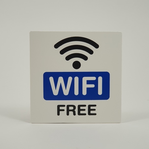 ស្លាកPP (Free Wifi) SGB1101-08 ខ្នាត 10x10 cm.