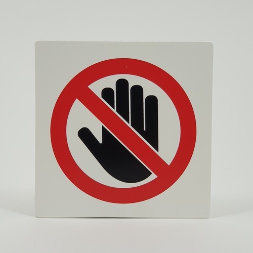 ป้ายPP (ห้ามแตะ) SGB1101-10 ขนาด 10x10 ซม.