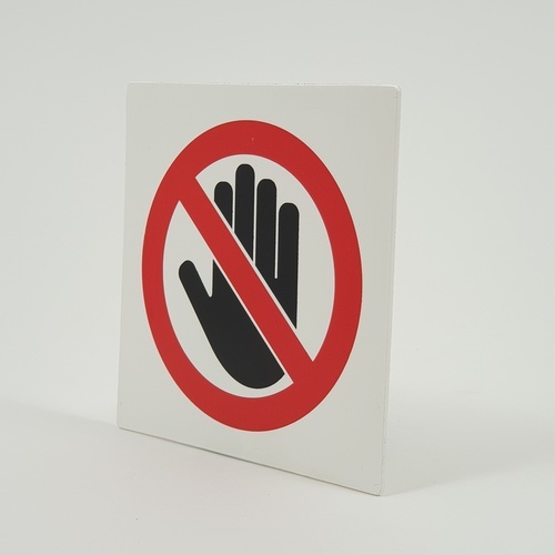 ป้ายPP (ห้ามแตะ) SGB1101-10 ขนาด 10x10 ซม.