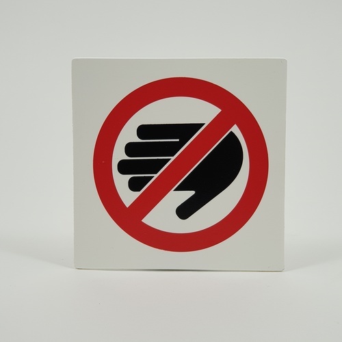 ป้ายPP (ห้ามแตะ) SGB1101-10 ขนาด 10x10 ซม.