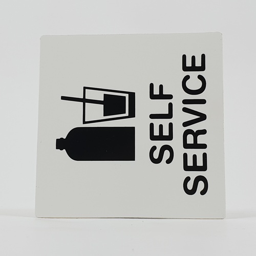 ป้ายPP (SELF-SERVICE) SGB1101-24 ขนาด 10x10 ซม.