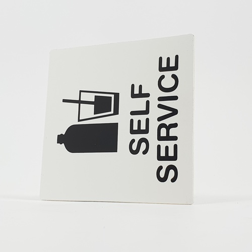 ป้ายPP (SELF-SERVICE) SGB1101-24 ขนาด 10x10 ซม.