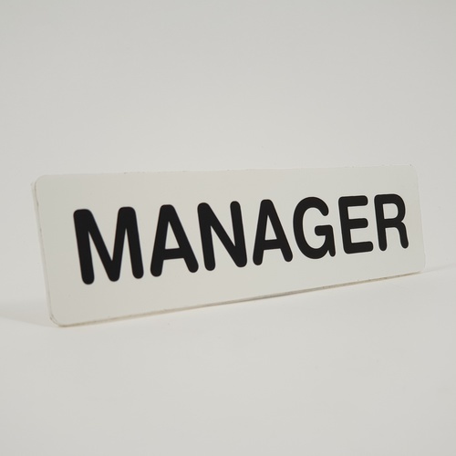 ป้ายPP (MANAGER) SGB1103-10 ขนาด 16x4 ซม.