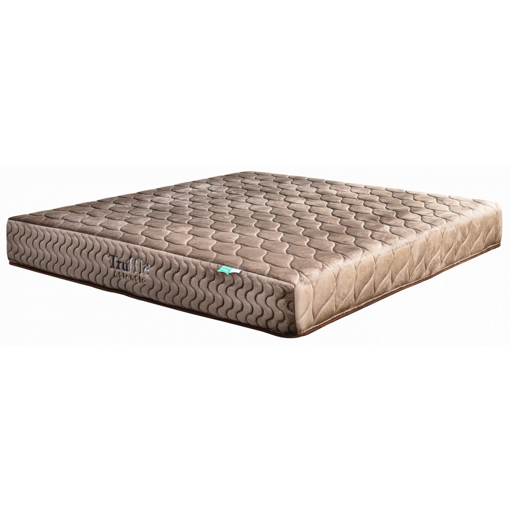 TRUFFLE ที่นอน  non-spring  เสริมยางพารา รุ่น  Atlantic  ขนาด 6 ฟุต หนา 10 นิ้ว สีน้ำตาล รับประกัน 15 ปี