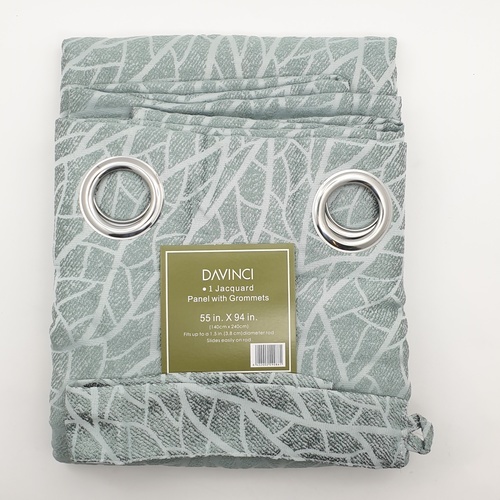 Davinci ผ้าม่านประตู ขนาด 145x240ซม. A71881RR สีเทา