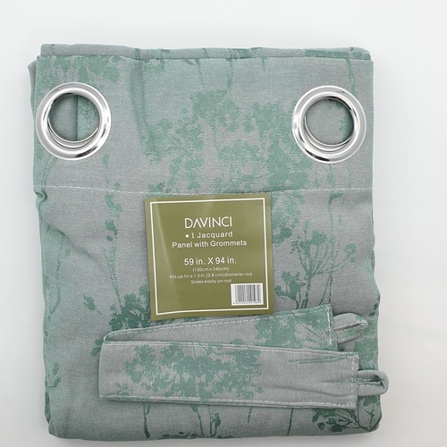 Davinci ผ้าม่านประตู ขนาด 145x240ซม.  A72172RR สีเขียว