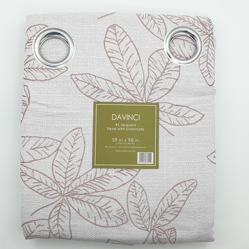 ผ้าม่านประตู รุ่น DM-JC197-5D ขนาด 150x250 ซม.สีชมพู