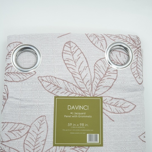 ผ้าม่านประตู รุ่น DM-JC197-5D ขนาด 150x250 ซม.สีชมพู