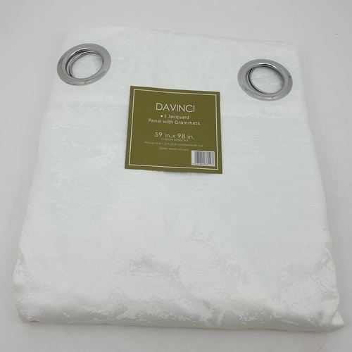 Davinci ผ้าม่านประตู  150x250ซม.  Hejo สีขาว