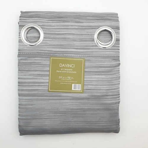 Davinci ผ้าม่านประตู  150x250ซม.   Roja สีเทา