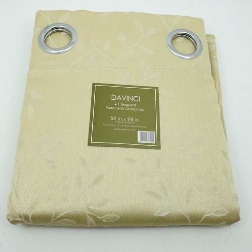 Davinci ผ้าม่านประตู  150x250ซม.  Zielony สีเบจ