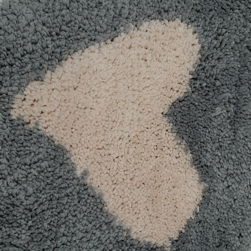 COZY พรมเช็ดเท้าขนนุ่ม HI-LIFE 50×80×1.5ซม. สีเทาเข้ม