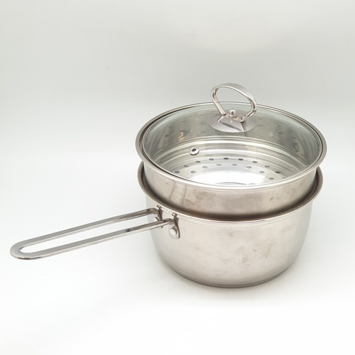 SANE หม้อด้ามสเตนเลสพร้อมซึ้งนึ่ง 16 ซม. PQS-D16