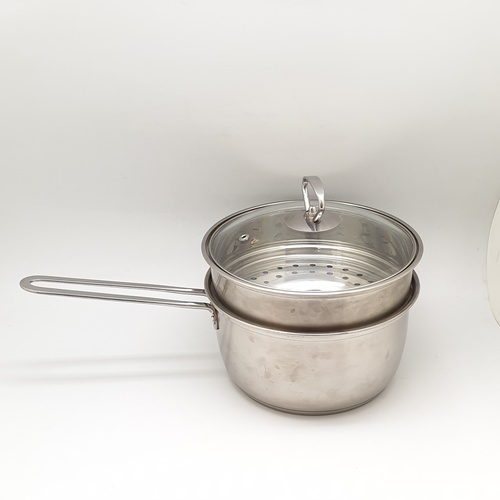 SANE หม้อด้ามสเตนเลสพร้อมซึ้งนึ่ง 16 ซม. PQS-D16