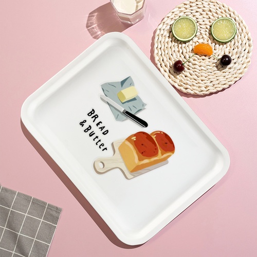 NIBIRU ถาดอเนกประสงค์สี่เหลี่ยม 17.5x24.5x2 CM. BUTTER คละลาย