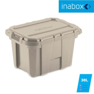 INABOX กล่องเก็บของ Heavy Armour N80209BG-38L ขนาด 38.3x33.1x53 cm. สีเบจ