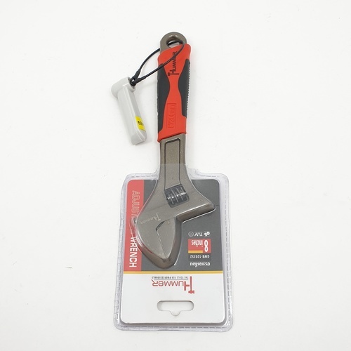 HUMMER ประแจเลื่อน 8 นิ้ว (ด้ามยาง) รุ่น GWB-120352