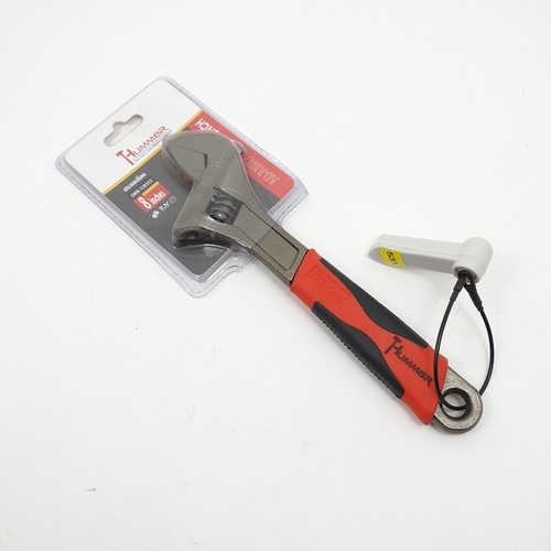 HUMMER ประแจเลื่อน 8 นิ้ว (ด้ามยาง) รุ่น GWB-120352