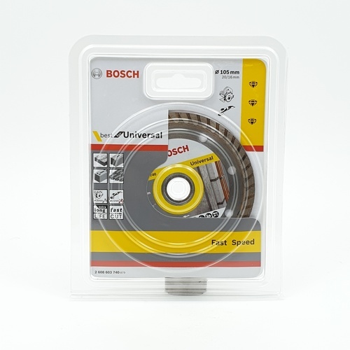 BOSCH ใบเพชร 4 นิ้ว Turbo Universal ตัดแห้ง #740