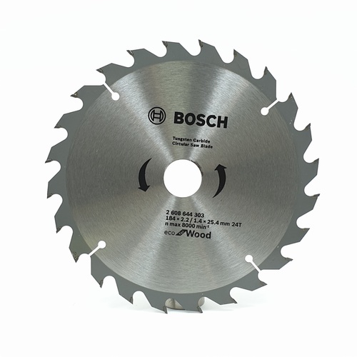 BOSCH ใบเลื่อยวงเดือน Eco ตัดไม้ 7 1/4  24T