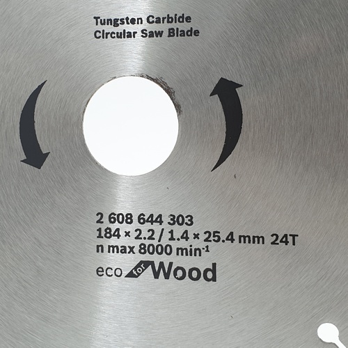 BOSCH ใบเลื่อยวงเดือน Eco ตัดไม้ 7 1/4  24T