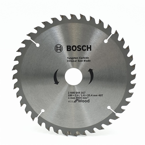 BOSCH ใบเลื่อยวงเดือน Eco ตัดไม้ 7 1/4  40T