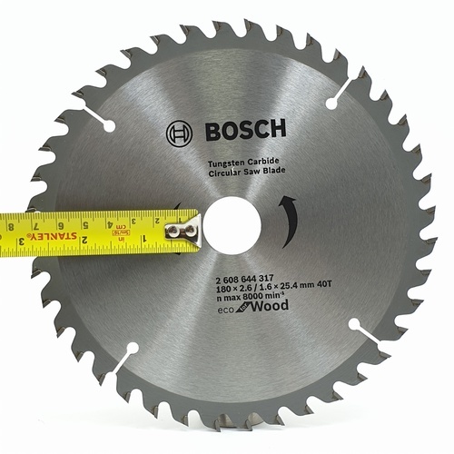 BOSCH ใบเลื่อยวงเดือน Eco ตัดไม้ 7 1/4  40T