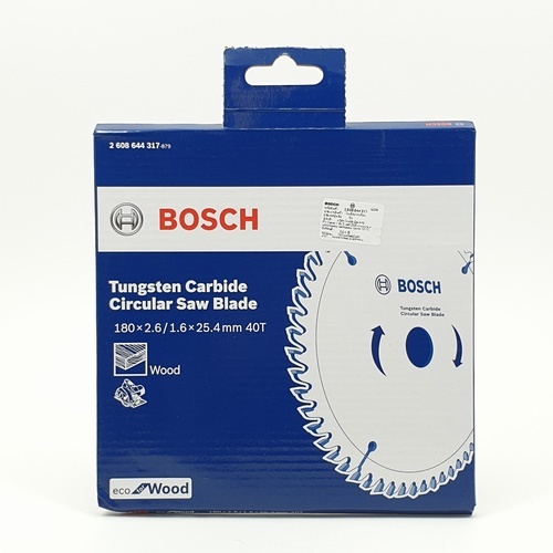 BOSCH ใบเลื่อยวงเดือน Eco ตัดไม้ 7 1/4  40T