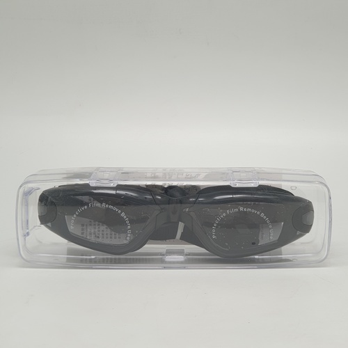 USUPSO แว่นตาสำหรับว่ายน้ำผู้ใหญ่ สีดำ (#H)