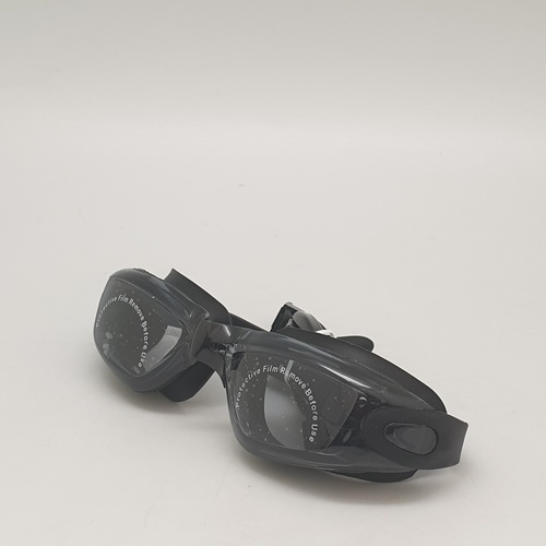 USUPSO แว่นตาสำหรับว่ายน้ำผู้ใหญ่ สีดำ (#H)