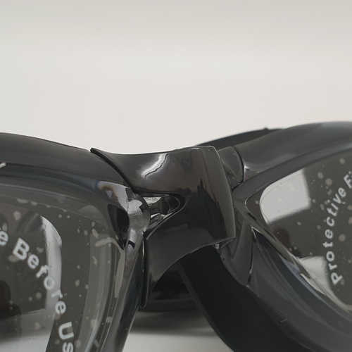 USUPSO แว่นตาสำหรับว่ายน้ำผู้ใหญ่ สีดำ (#H)