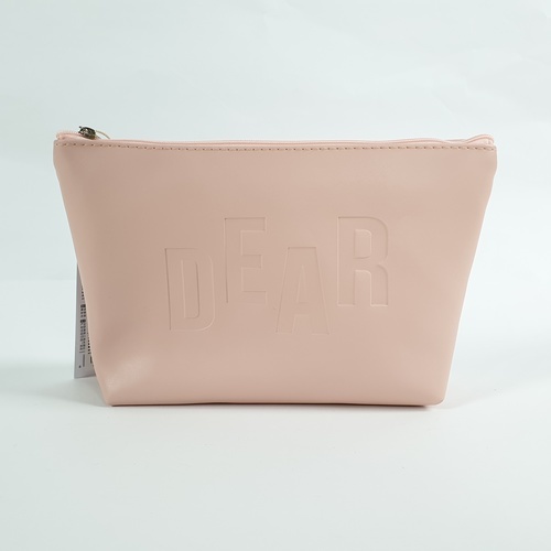 USUPSO กระเป๋าเครื่องสำอางทรง 3 เหลี่ยม-ชมพู (#BF9)