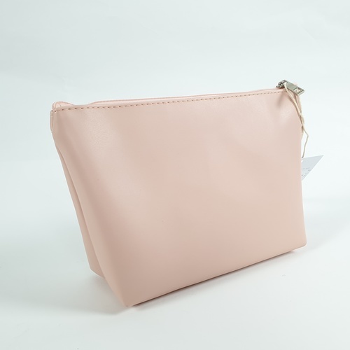 USUPSO กระเป๋าเครื่องสำอางทรง 3 เหลี่ยม-ชมพู (#BF9)