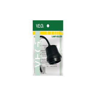 V.E.G. ขั้วหลอดไฟ E-27 รุ่น R028H (ขั้วกันน้ำ) สีดำ